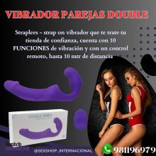 VIBRADOR DOBLE PENETRACION-SILICONA-A CONTROL REMOTO-SEXSHOP LIMA 971890151 